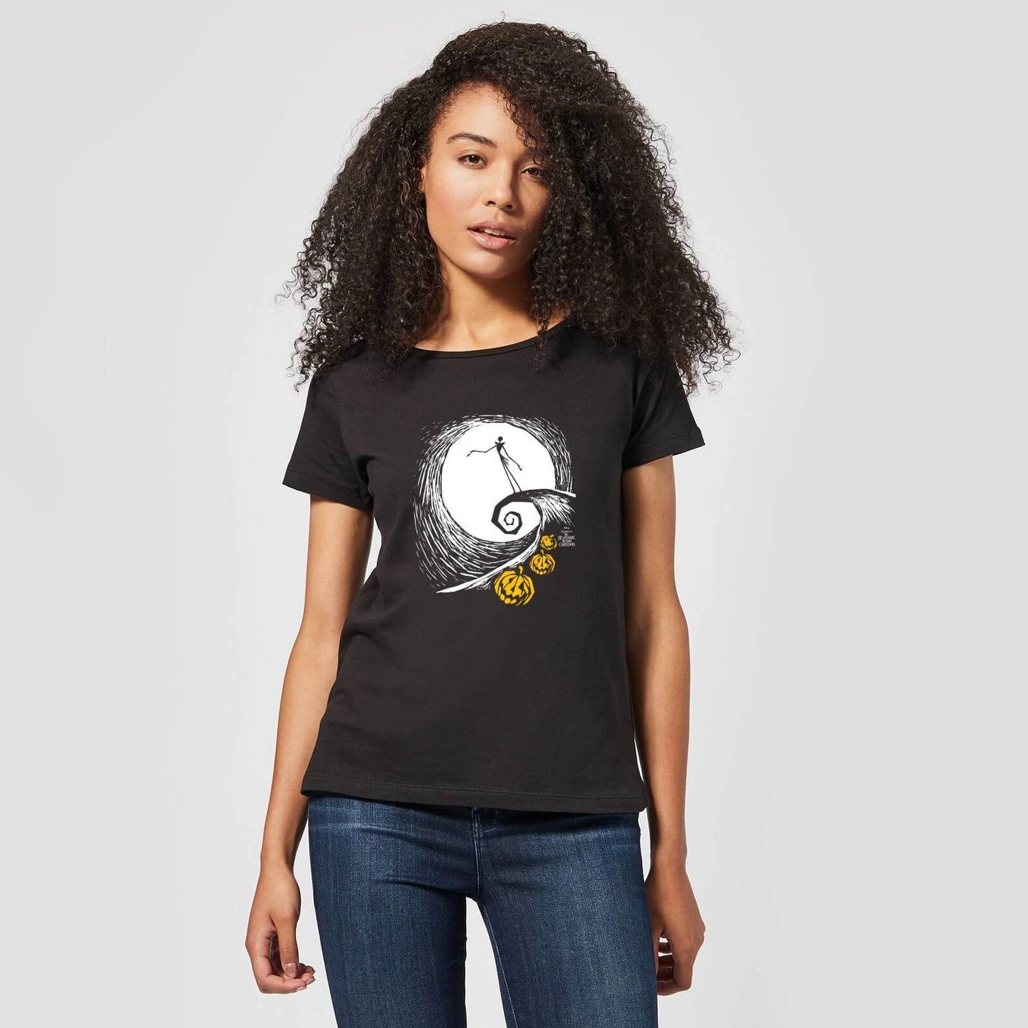 Disney Nightmare Before Christmas Jack Skellington Pumpkin King Women's T-Shirt - Black 5 Disney Nightmare Before Christmas Jack Skellington Pumpkin King Women's T-Shirt - Black - Image 3