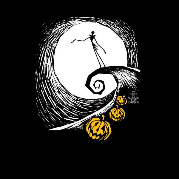 Disney Nightmare Before Christmas Jack Skellington Pumpkin King Women's T-Shirt - Black 4 Disney Nightmare Before Christmas Jack Skellington Pumpkin King Women's T-Shirt - Black - Image 2