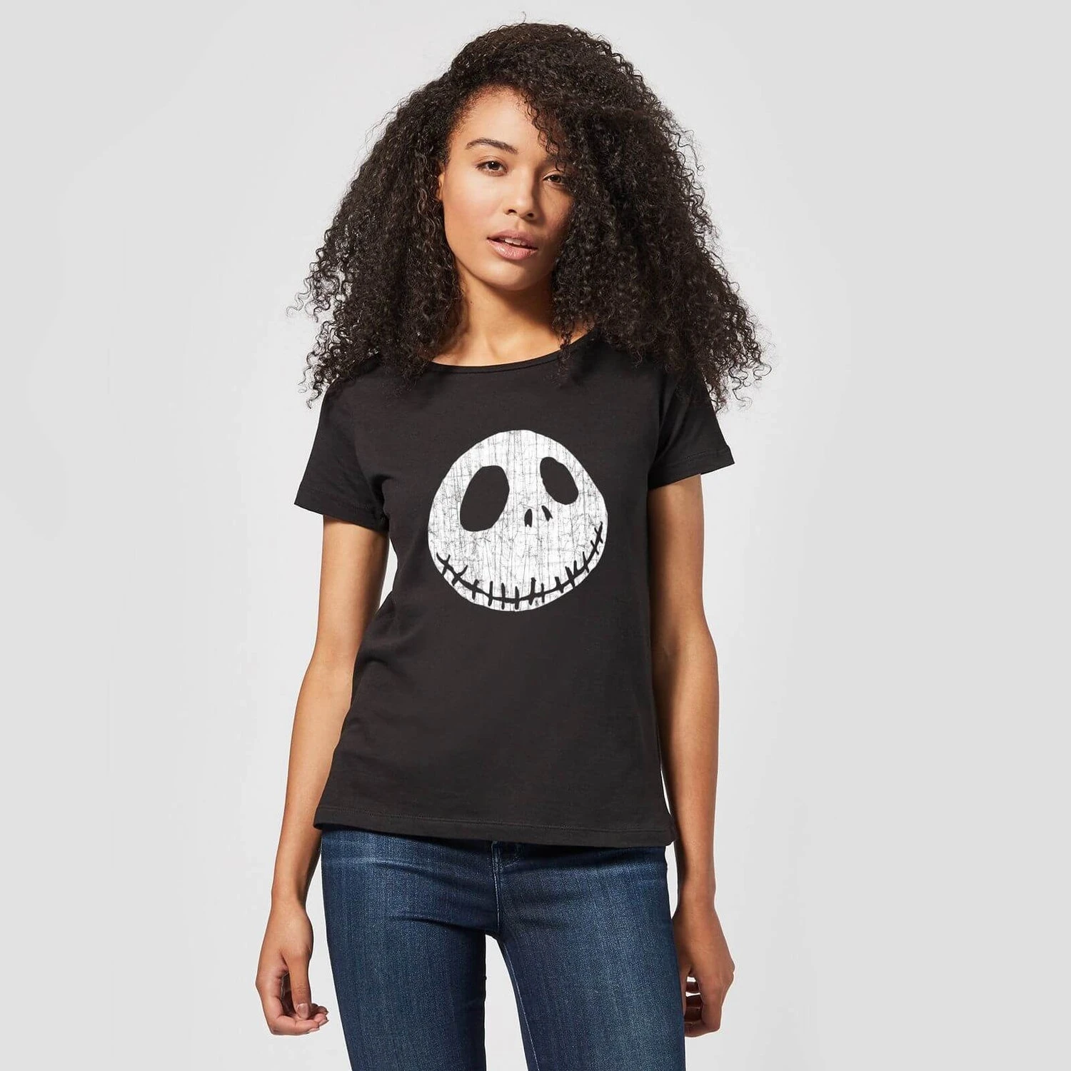 Disney Nightmare Before Christmas Jack Skellington Crinkle Women's T-Shirt - Black 5 Disney Nightmare Before Christmas Jack Skellington Crinkle Women's T-Shirt - Black - Image 3