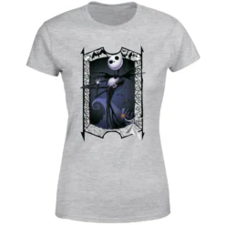 Disney Nightmare Before Christmas Jack Skellington Zero Pose Women's T-Shirt - Grey 11 Disney Nightmare Before Christmas Jack Skellington Zero Pose Women's T-Shirt - Grey -Christmas Clothes Store 11926352 1294621126247073