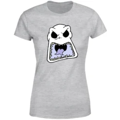 Disney Nightmare Before Christmas Jack Skellington Angry Face Women's T-Shirt - Grey -Christmas Clothes Store 11926362 1734621126462125