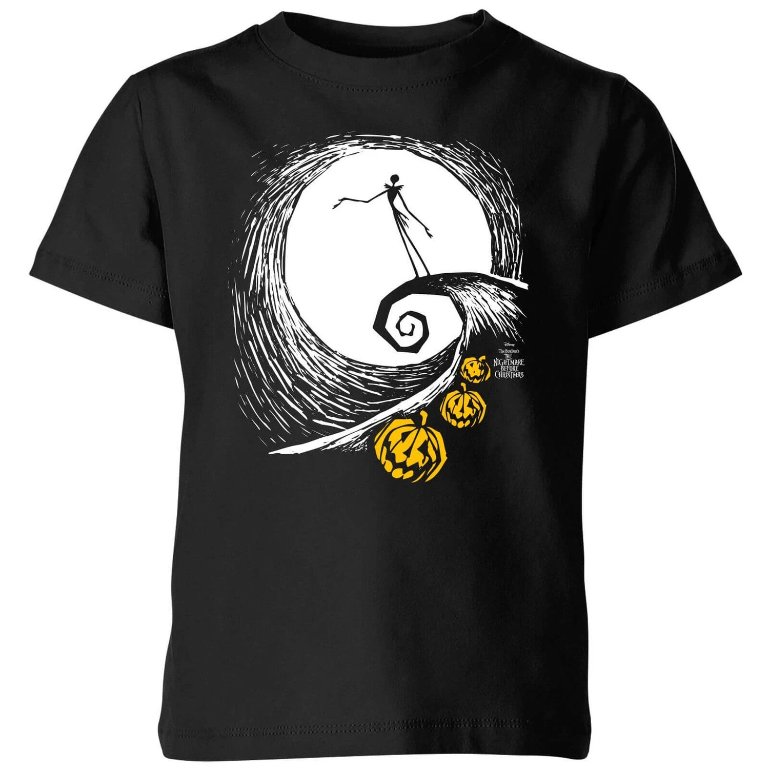 Disney The Nightmare Before Christmas Jack Skellington Pumpkin King Kids' T-Shirt - Black 3 Disney The Nightmare Before Christmas Jack Skellington Pumpkin King Kids' T-Shirt - Black