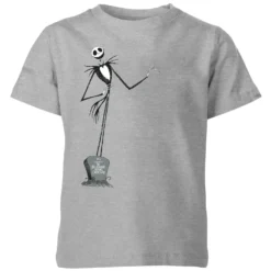 Disney The Nightmare Before Christmas Jack Skellington Full Body Kids' T-Shirt - Grey