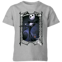 Disney The Nightmare Before Christmas Jack Skellington Zero Pose Kids' T-Shirt - Grey