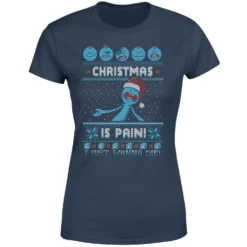 Rick And Morty Mr Meeseeks Pain Women's Christmas T-Shirt - Navy 11 Rick And Morty Mr Meeseeks Pain Women's Christmas T-Shirt - Navy -Christmas Clothes Store 11927374 1064624297933629