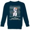 Disney Frozen Olaf Kids Christmas Jumper - Navy -Christmas Clothes Store 11928150 1014621629346905