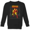 Marvel Avengers Classic Iron Man Kids Christmas Jumper - Black -Christmas Clothes Store 11928162 4124621629551757