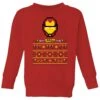 Marvel Avengers Iron Man Pixel Art Kids Christmas Jumper - Red -Christmas Clothes Store 11928180 2084621629740118