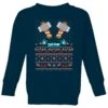 Marvel Avengers Thor Pixel Art Kids Christmas Jumper - Navy -Christmas Clothes Store 11928270 8994621630388223
