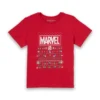 Marvel Avengers Pixel Art Kids Christmas T-Shirt - Red 2 Marvel Avengers Pixel Art Kids Christmas T-Shirt - Red -Christmas Clothes Store 11928438 1824912767021891