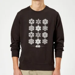 Star Wars Snowflake Christmas Jumper - Black