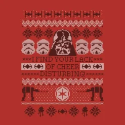 Star Wars I Find Your Lack Of Cheer Disturbing Christmas Jumper - Red 7 Star Wars I Find Your Lack Of Cheer Disturbing Christmas Jumper - Red -Christmas Clothes Store 11929306 1604625123942100