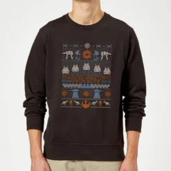 Star Wars Seasons Greeting From Hoth Christmas Jumper - Black