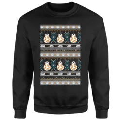 Star Wars BB-8 Pattern Christmas Jumper - Black -Christmas Clothes Store 11929369 1234625126448837