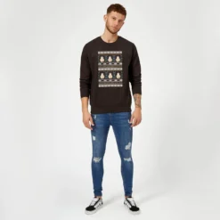 Star Wars BB-8 Pattern Christmas Jumper - Black -Christmas Clothes Store 11929369 1824625126359419