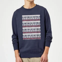 Star Wars AT-AT Pattern Christmas Jumper - Navy