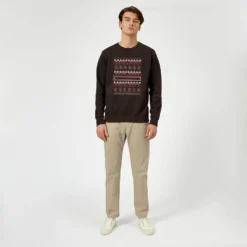 Star Wars On The Naughty List Pattern Christmas Jumper - Black -Christmas Clothes Store 11929402 5424625127292908