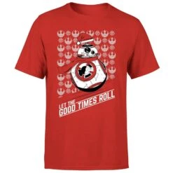 Star Wars Let The Good Times Roll Men's Christmas T-Shirt - Red 11 Star Wars Let The Good Times Roll Men's Christmas T-Shirt - Red -Christmas Clothes Store 11929444 1294622430794160