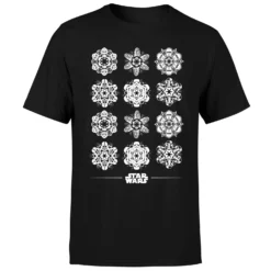 Star Wars Snowflake Men's Christmas T-Shirt - Black 11 Star Wars Snowflake Men's Christmas T-Shirt - Black -Christmas Clothes Store 11929459 1644622426055876