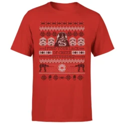 Star Wars I Find Your Lack Of Cheer Disturbing Men's Christmas T-Shirt - Red -Christmas Clothes Store 11929480 1594622427527358