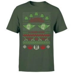 Star Wars Merry Christmas I Wish You Knit Men's Christmas T-Shirt - Forest Green 11 Star Wars Merry Christmas I Wish You Knit Men's Christmas T-Shirt - Forest Green -Christmas Clothes Store 11929486 1954622427807786