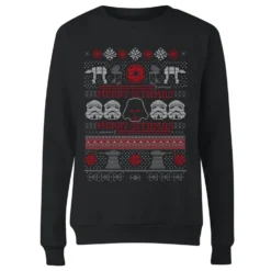 Star Wars Merry Sithmas Knit Women's Christmas Jumper - Black -Christmas Clothes Store 11929542 1184625257954395