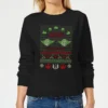 Star Wars Merry Christmas I Wish You Knit Women's Christmas Jumper - Black -Christmas Clothes Store 11929552 6374625261612364