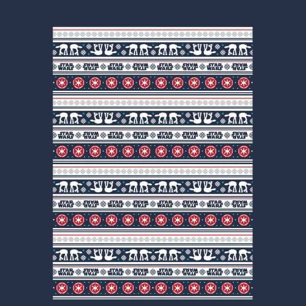 Star Wars AT-AT Pattern Women's Christmas Jumper - Navy 4 Star Wars AT-AT Pattern Women's Christmas Jumper - Navy - Image 2