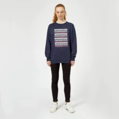 Star Wars AT-AT Pattern Women's Christmas Jumper - Navy 8 Star Wars AT-AT Pattern Women's Christmas Jumper - Navy -Christmas Clothes Store 11929562 1244625262159351