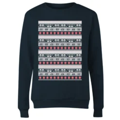 Star Wars AT-AT Pattern Women's Christmas Jumper - Navy 9 Star Wars AT-AT Pattern Women's Christmas Jumper - Navy -Christmas Clothes Store 11929562 1794625267875371