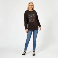Star Wars Seasons Greeting From Hoth Women's Christmas Jumper - Black -Christmas Clothes Store 11929569 1664625262949125