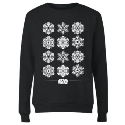 Star Wars Snowflake Women's Christmas Jumper - Black 9 Star Wars Snowflake Women's Christmas Jumper - Black -Christmas Clothes Store 11929603 1004625258190933