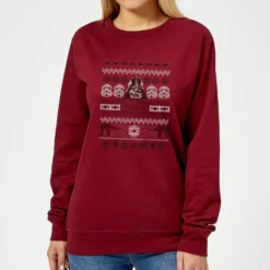 Star Wars I Find Your Lack Of Cheer Disturbing Women's Christmas Jumper - Burgundy