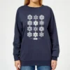 Star Wars Snowflake Women's Christmas Jumper - Navy -Christmas Clothes Store 11929650 1624625265342996