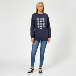 Star Wars Snowflake Women's Christmas Jumper - Navy -Christmas Clothes Store 11929650 7884625256844608