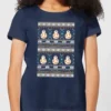Star Wars BB-8 Pattern Women's Christmas T-Shirt - Navy -Christmas Clothes Store 11929657 1064624298018499