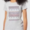 Star Wars On The Nice List Pattern Women's Christmas T-Shirt - Grey 2 Star Wars On The Nice List Pattern Women's Christmas T-Shirt - Grey -Christmas Clothes Store 11929715 1034624299550872