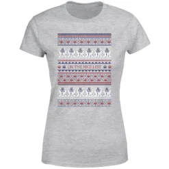 Star Wars On The Nice List Pattern Women's Christmas T-Shirt - Grey 11 Star Wars On The Nice List Pattern Women's Christmas T-Shirt - Grey -Christmas Clothes Store 11929715 2534624299782811