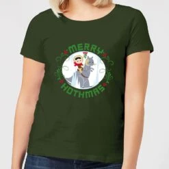 Star Wars Merry Hothmas Women's Christmas T-Shirt - Forest Green