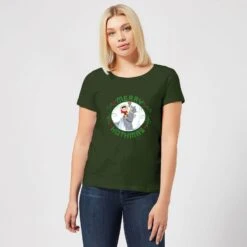 Star Wars Merry Hothmas Women's Christmas T-Shirt - Forest Green -Christmas Clothes Store 11929749 6194624300519494