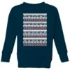 Star Wars AT-AT Pattern Kids Christmas Jumper - Navy 2 Star Wars AT-AT Pattern Kids Christmas Jumper - Navy -Christmas Clothes Store 11929820 1034622430279945