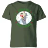 Star Wars Merry Hothmas Kids Christmas T-Shirt - Forest Green -Christmas Clothes Store 11929910 1244622432300997