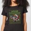 Cartoon Network Dexter's Lab Pattern Women's Christmas T-Shirt - Black -Christmas Clothes Store 11931668 1534622959248474