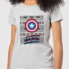 Marvel Captain America Women's Christmas T-Shirt - Grey -Christmas Clothes Store 11963172 9624627061366892