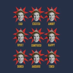 Elf Faces Women's Christmas T-Shirt - Navy -Christmas Clothes Store 11963209 9784627063017795