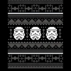 Star Wars Stormtrooper Knit Women's Christmas T-Shirt - Black -Christmas Clothes Store 11963310 1084627068400425