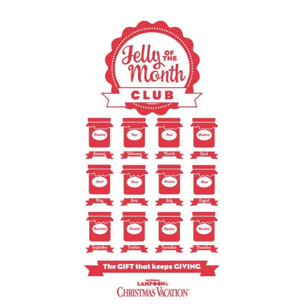 National Lampoon Jelly Of The Month Club Women's Christmas T-Shirt - White 4 National Lampoon Jelly Of The Month Club Women's Christmas T-Shirt - White - Image 2