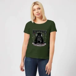 Star Wars Darth Vader Humbug Women's Christmas T-Shirt - Forest Green -Christmas Clothes Store 11963375 1454627072410045