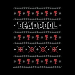 Marvel Deadpool Women's Christmas T-Shirt - Black -Christmas Clothes Store 11963502 1264627090667481