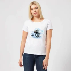 Star Wars AT-AT Reindeer Women's Christmas T-Shirt - White -Christmas Clothes Store 11963668 2134627062265191